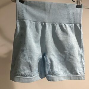 Light Blue, Grey, and Black Women's Shorts